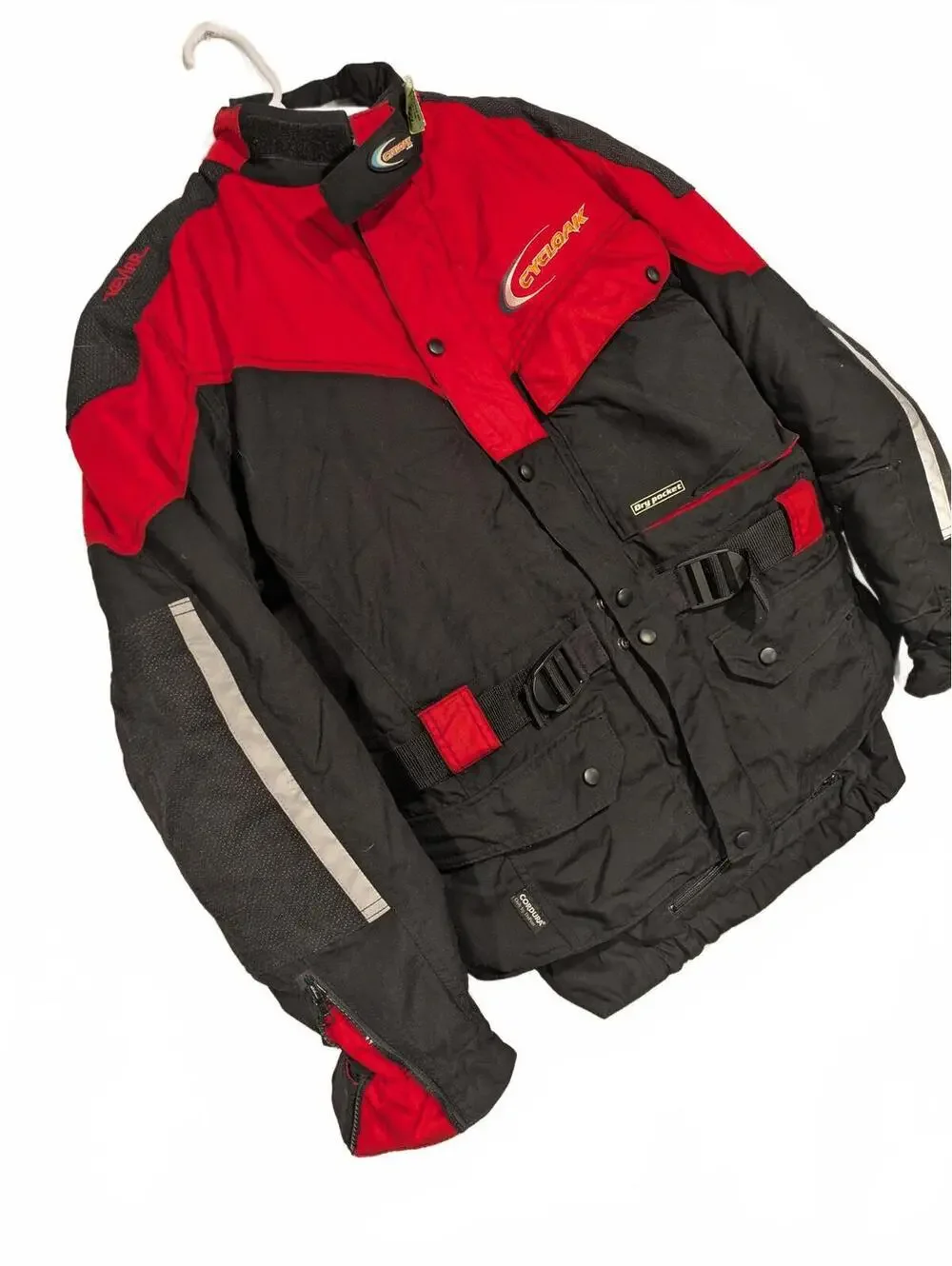 Cycloak Gore Tex Cordura Waterproof Motorcycle Riding Jacket Mens Medium Biker